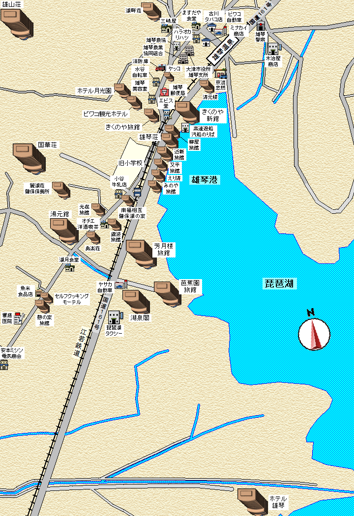 1968年の雄琴トルコ風呂MAP